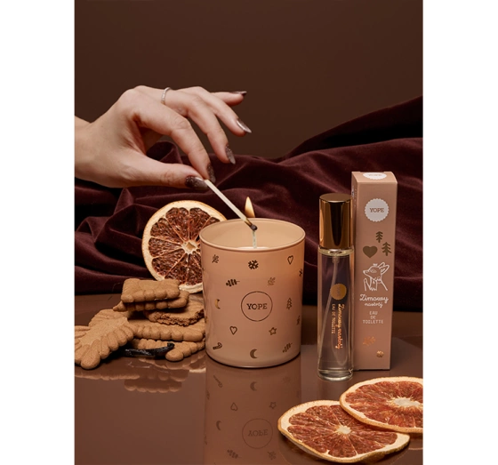 Kliknij na zdjęcie, aby je powiększyć Yope Winterstimmung Soja-Duftkerze 170 g