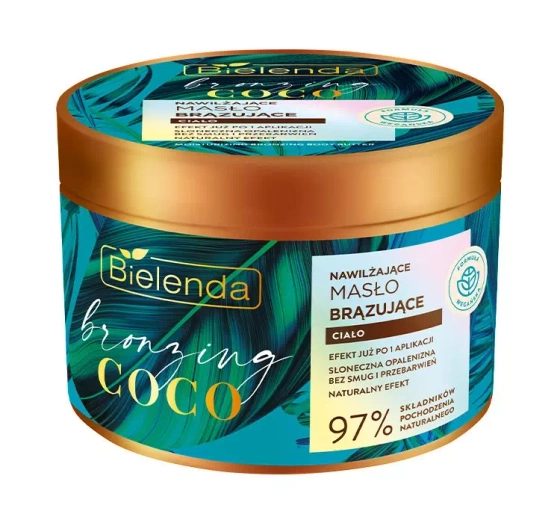 Kliknij na zdjęcie, aby je powiększyć BIELENDA BRONZING COCO FEUCHTIGKEITSSPENDENDE BRONZIERENDE KÖRPERBUTTER 200ML