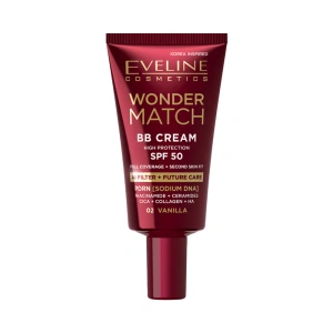 Eveline Cosmetics Wonder Match deckende BB-Creme mit LSF 50 02 Vanilla 30 ml