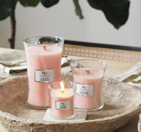 WOODWICK LARGE JAR CANDLE DUFTKERZE COASTAL SUNSET 610G 