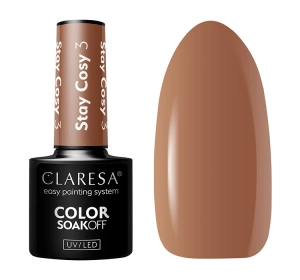 CLARESA SOAK OFF HYBRIDLACK STAY COSY 3 5ML