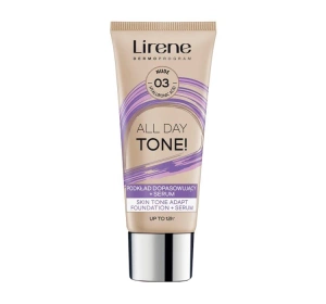 Lirene All Day Tone! Anpassendes Make-up + Serum 03 Nude 30 ml