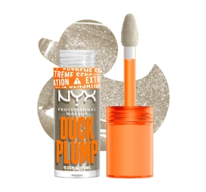NYX Professional Makeup Duck Plump Lip Gloss zur Lippenvergrößerung 20 Quazy Silver 7 ml