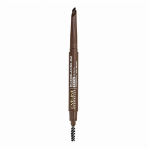 Eveline Cosmetics Microblading 2-in-1-Augenbrauenstift, wasserfester Augenbrauenstift 02 Soft Brown