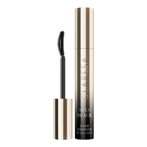 Claresa Lash Definer Mascara – Mascara für voluminöse und geschwungene Wimpern, Sexy Black, 10 g