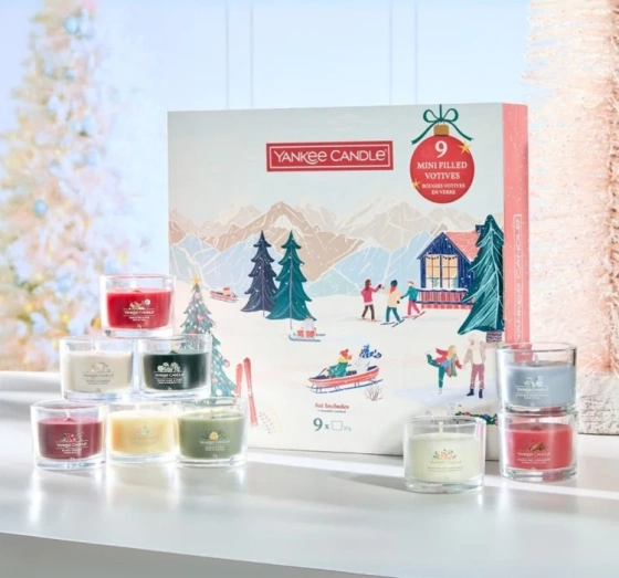 Kliknij na zdjęcie, aby je powiększyć Yankee Candle Apres Ski Mini-Kerzenset 9 x 37 g