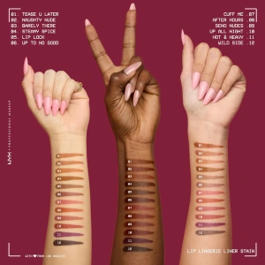 NYX Professional Makeup Lip Lingerie Wasserfester Lippenkonturenstift mit Tint 12 Wild Side 1 ml