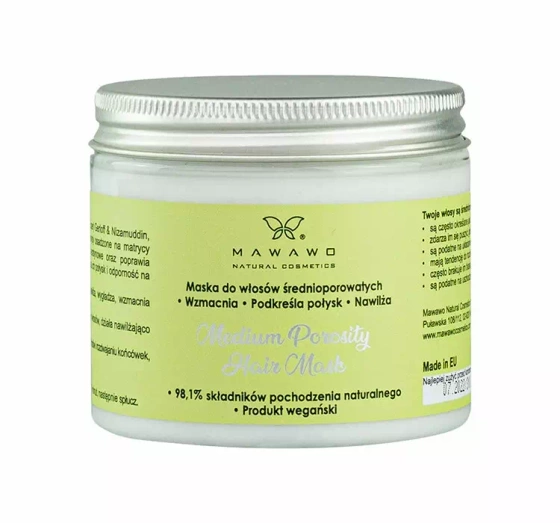 MAWAWO MEDIUM POROSITY HAIR MASKE FÜR HAARE MIT MITTLERER POROSITÄT 200ML