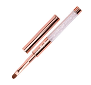 Molly Nails Gel-Pinsel mit Strasssteinen, oval, Golden Nr. 6, 1 Stück