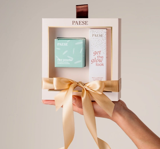 Paese All About The Base 02 Make-up-Geschenkset Creme-Basis Get The Glow Look 30 ml + Reispuder 10 g