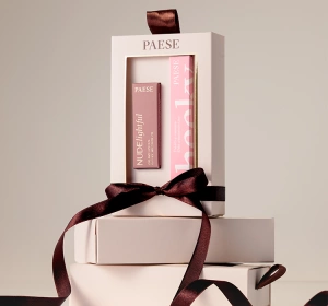 Paese Cheeky Nude Look Make-up-Geschenkset Cheeky Mascara 9 ml + Lippenstift NUDElightful 400 4,5 g
