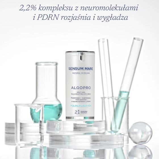 Kliknij na zdjęcie, aby je powiększyć Sensum Mare Algopro Aufhellend-glättende Augencreme mit Neurokomplex aus PDRN 15 ml