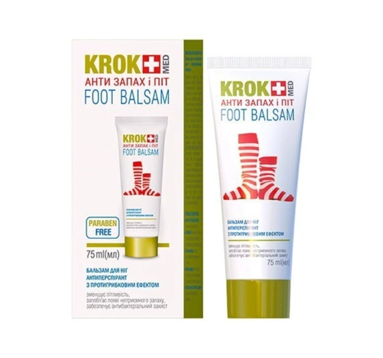 GoldenPharm KrokMed Antitranspirantes Fußbalsam 75ml