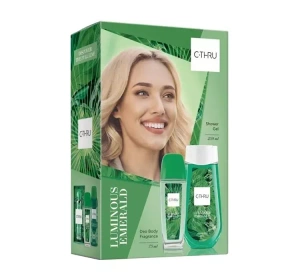 C-THRU LUMINOUS EMERALD DUFTSPRAY MIT ZERSTÄUBER 75ML + DUSCHGEL 250ML SET