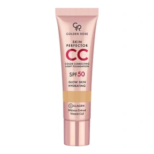 Golden Rose Skin Perfector CC Light Foundation Leichte korrigierende Gesichtsfoundation SPF50 102 Neutral 30 ml