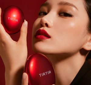 TIRTIR Mask Fit Red Cushion SPF 40 PA++ Langanhaltende Compact Foundation 27N Camel 18g