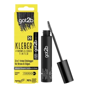 Got2B Glued 4 Brows & Edges Augenbrauen-Stylinggel, Tinted Black, 16 ml