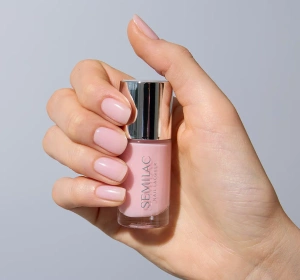 Semilac Nail Lacquer Klassischer Nagellack 102 Sheer Milky Pink 9 ml 