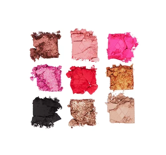 Kliknij na zdjęcie, aby je powiększyć MAKEUP REVOLUTION X DC HARLEY QUINN REBEL HEART LIDSCHATTENPALETTE 9G