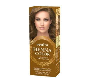 Venita Henna Color Farbpflege mit Henna-Extrakt 114 Goldbraun 75 ml
