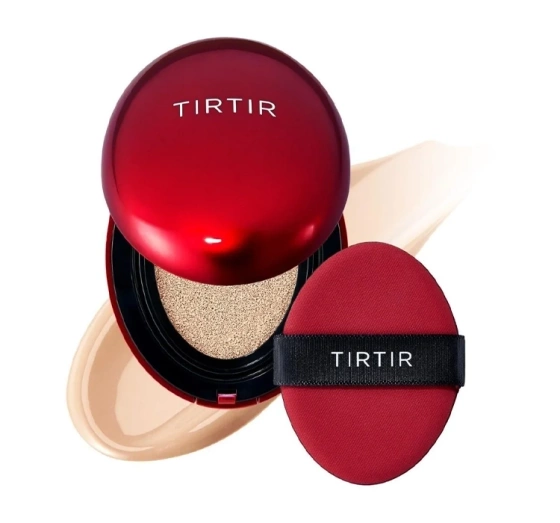 TIRTIR Mask Fit Red Cushion SPF 40 PA++ Langanhaltende Compact Foundation 21C Cool Ivory 18g