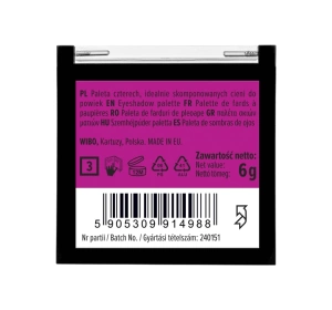 Wibo Quattro Lidschattenpalette 3 6g