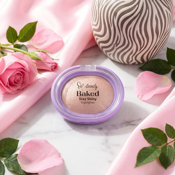 Kliknij na zdjęcie, aby je powiększyć Lovely Baked Stay Shiny – gebackener Highlighter für das Gesicht, 2,4 g