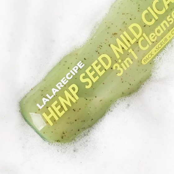Kliknij na zdjęcie, aby je powiększyć LalaRecipe Hemp Seed Mild Cica 3-in-1-Reinigungsschaum 200 ml