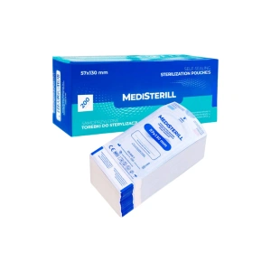 Clavier MediSterill selbstklebende Beutel zur Sterilisation von Instrumenten im Autoklav, 5,7 x 13 cm, 200 Stück