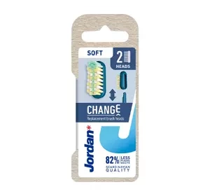 JORDAN CHANGE ERSATZKÖPFE FÜR ZAHNBÜRSTEN, SOFT, 2 STÜCK