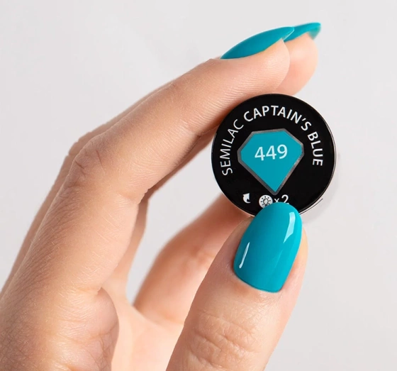Kliknij na zdjęcie, aby je powiększyć Semilac Neonz Hybridlack 449 Captain's Blue 7 ml