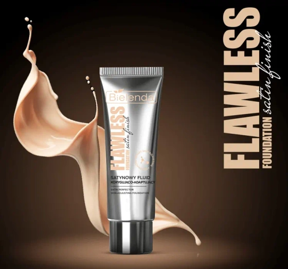 Kliknij na zdjęcie, aby je powiększyć Bielenda Flawless Foundation Satinfluid 05 Sunny Beige 30g