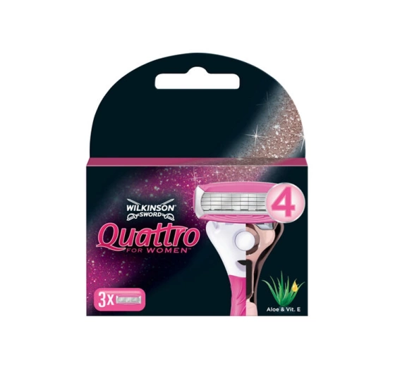 WILKINSON SWORD QUATTRO FOR WOMEN RASIERKLINGEN FÜR FRAUEN 3 STÜCK