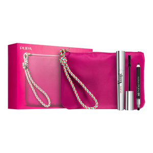 Pupa-Set: Vamp!-Mascara 9 ml + Multiplay-Eyeliner 0,8 g + Kosmetiktasche