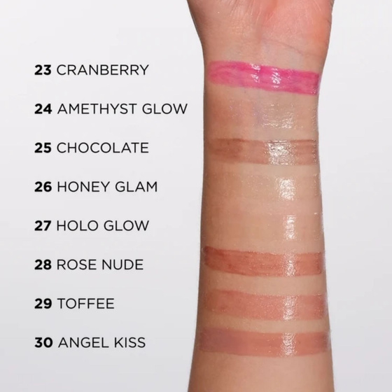 Eveline Cosmetics Diamond High Shine Serum Kollagen-Lipgloss-Serum mit Peptiden 29 Toffee 5 ml