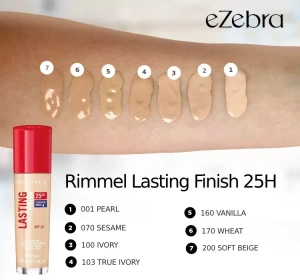 RIMMEL LASTING FINISH 25HR GRUNDIERUNG 001 PEARL 30ML