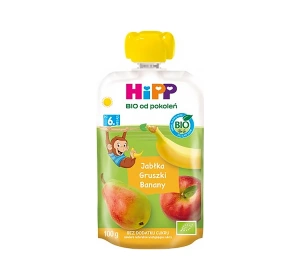 HiPP Bio Fruchtpüree im Quetschbeutel ab dem 6. Monat Äpfel Birnen Bananen 100 g