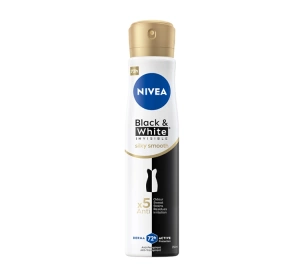 NIVEA Black&White; Invisible Silky Smooth Antitranspirant-Spray für Frauen, 250 ml