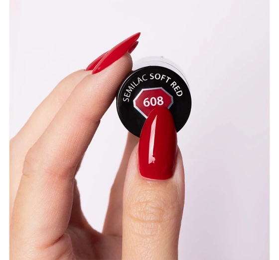 Semilac Winter Collection UV-Hybridlack 608 Soft Red 7 ml
