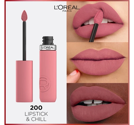 Kliknij na zdjęcie, aby je powiększyć L'Oréal Paris Infaillible Matte Resistance Mattierender Lippenstift 200 Lipstick&Chill 5ml