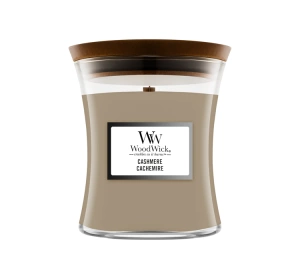 WOODWICK MEDIUM JAR CANDLE DUFTKERZE CASHMERE 275G
