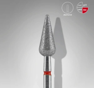 Staleks Pro Expert Diamantfräser Birne Rot FA100R050/12