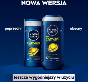 NIVEA MEN POWER FRESH DUSCHGEL FÜR MÄNNER 500ML