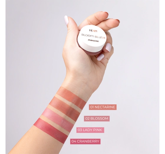 Kliknij na zdjęcie, aby je powiększyć Hean Bloom Blush Rouge in Mousse 04 Cranberry 5g