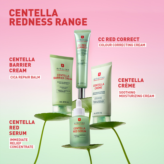 Erborian CC Red Correct SPF25 – aufhellende CC-Creme mit grünem Pigment zur Vereinheitlichung des Hauttons, 15 ml