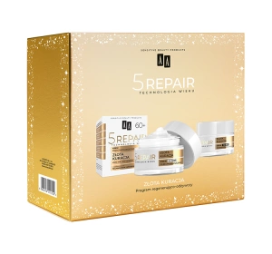 AA 5Repair Goldene Kur 60+ Geschenkset für Gesichtspflege 60+ Tagescreme 50 ml + Nachtcreme 50 ml