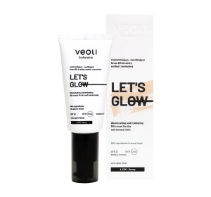 Veoli Botanica Let's Glow Illuminierend-feuchtigkeitsspendende BB-Creme für trockene und normale Haut SPF20 1.5 N Ivory 30 ml