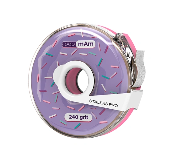 Kliknij na zdjęcie, aby je powiększyć Staleks Pro Weiße Schleifband papmAm Expert 240 grit in Kunststoffbox 7 m