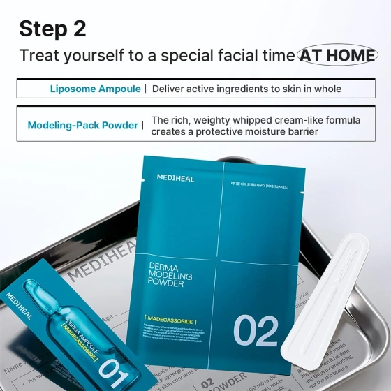 Mediheal Derma Modeling Pack Madecassoside Blemish Gesichtspflegeset Algenmaske + Serum