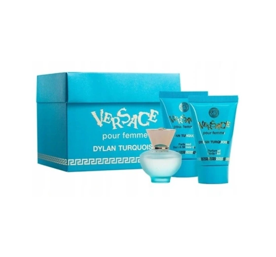 VERSACE DYLAN TURQUOISE POUR FEMME EDT 5ML +  2xGEL 25ML 
